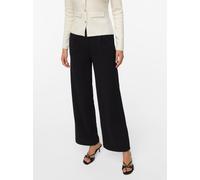 Anzughose VERO MODA "VMSTAR PANTS JRS GA NOOS", Damen, Gr. L (40), Länge 32, schwarz, Jersey, Obermaterial: 95% Polyester, 5% Elasthan, unifarben, loose fit normal, Hosen Anzughose, Sommerhose (122983