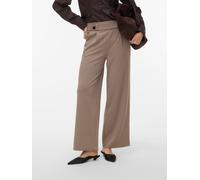 Anzughose VERO MODA "VMSTAR PANTS JRS GA NOOS", Damen, Gr. XL, Länge 32, driftwood, Jersey, Obermaterial: 95% Polyester, 5% Elasthan, unifarben, loose fit normal, Hosen Anzughose (66981813-XL) driftwo
