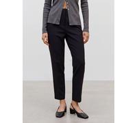 Anzughose VERO MODA "VMZOEY MW TAPERED PANT NOOS", Damen, Gr. 38, Länge 30, schwarz, Web, Obermaterial: 74% Polyester, 20% Viskose, 6% Elasthan, unifarben, lang, Hosen Anzughose, Materialmix (51139837