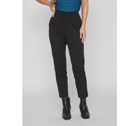 Anzughose VILA "VIVARONE HW SLIM PANT - NOOS", Damen, Gr. 38, N-Gr, schwarz, Web, Obermaterial: 66% Polyester, 28% Viskose, 6% Elasthan, unifarben, slim fit knöchelfrei, Hosen Anzughose (38757942-38)