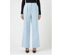 Anzughose Y.A.S "YASREEMAJ HW PANT NOOS", Damen, Gr. 34, N-Gr, skyway, Web, Obermaterial: 77% Polyester, 19% Viskose, 4% Elasthan, unifarben, regular fit lang, Hosen Anzughose, Regular Fit, Materialmi