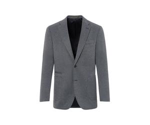 Anzugsakko BENVENUTO. "MATTHEO", Herren, Gr. 46, blau (mittelblau struktur), Obermaterial: 87% Polyester PES. 13% Elasthan EL. Futter: 100% Polyester PES., modern fit, V-Ausschnitt, Sakkos, mit Patten