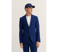 Anzugsakko BUGATTI "Mix & Match", Herren, Gr. 54, blau (360, blau), 75% Wolle, 22% Polyester, 3% Elasthan, unifarben, normal, Manschette, Sakkos, Modern Fit (58418402-54) 360, blau