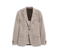 Anzugsakko BUGATTI "Modern Fit", Herren, Gr. 50, 50, beige, 39% Wolle, 33% Polyester, 14% Viskose, 13% Polyamid, 1% Elasthan, unifarben, normal, Manschette, Sakkos, mit Reverskragen aus einem Wolle-Mi