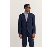 Anzugsakko BUGATTI "Regular Fit", Herren, Gr. 102, 370, blau, 66% Polyester, 21% Viskose, 10% Polyamid, 3% Elasthan, unifarben, regular fit, Sakkos, Jersey-Artikel mit Stretch (15959822-102) 370, blau