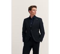 Anzugsakko BUGATTI "Regular Fit", Herren, Gr. 60, 390, marine, 66% Polyester, 21% Viskose, 10% Polyamid, 3% Elasthan, unifarben, regular fit, Sakkos, Jersey-Artikel mit Stretch (15042346-60) 390, mari