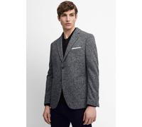 Anzugsakko CINQUE "CIDATI", Herren, Gr. 102, grau, Web, Obermaterial: 45% Polyester, 30% Wolle, 25% Polyamid, unifarben, slim fit, V-Ausschnitt, Sakkos Anzugsakko, mit Brusttasche für ein Einstecktuch