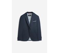 Anzugsakko CINQUE "CIDATI", Herren, Gr. 110, blau, Web, Obermaterial: 60% Polyester, 35% Viskose, 5% Elasthan, unifarben, regular fit normal, abgesteppte Kante, Sakkos Anzugsakko, Regular Fit, 2-Knopf