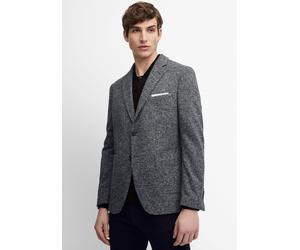 Anzugsakko CINQUE "CIDATI", Herren, Gr. 110, grau, Web, Obermaterial: 45% Polyester, 30% Wolle, 25% Polyamid, unifarben, slim fit, V-Ausschnitt, Sakkos Anzugsakko, mit Brusttasche für ein Einstecktuch