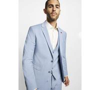 Anzugsakko CINQUE "CIMONOPOLI", Herren, Gr. 46, blau (hellblau), Web, Obermaterial: 53% Polyester, 43% Schurwolle, 4% Elasthan, unifarben, slim fit hüftbedeckend, mit Knöpfen, Sakkos (62229522-46) hel