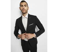 Anzugsakko CINQUE "CIMONOPOLI", Herren, Gr. 98, schwarz, Web, Obermaterial: 48% Polyamid, 42% Viskose, 10% Elasthan, slim fit, Sakkos Anzugsakko (44043329-98)