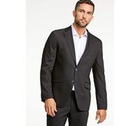 Anzugsakko LINDBERGH "Anzugjacke Modern Fit", Herren, Gr. 58, schwarz, Obermaterial: 54% Polyester, 44% Wolle, 2% Elasthan; Futter: 95% Polyester, 5% Elasthan, Sakkos (89784538-58) schwarz