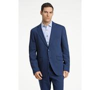 Anzugsakko LINDBERGH "Anzugjacke Modern Fit", Herren, Gr. 60, blau (mid navy mel), Obermaterial: 54% Polyester, 44% Wolle, 2% Elasthan; Futter: 95% Polyester, 5% Elasthan, Sakkos (59982215-60) mid nav