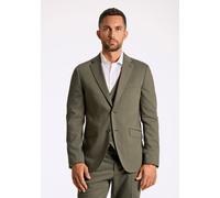 Anzugsakko LINDBERGH "Sakko Modern Fit", Herren, Gr. 26, grün (army mel), Obermaterial: 54% Polyester, 44% Wolle, 2% Elasthan. Futter: 95% Polyester, 5% Elasthan, Sakkos (71115343-26) army mel