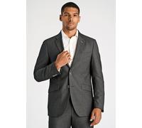 Anzugsakko LINDBERGH "Sakko Modern Fit", Herren, Gr. 46, grau (grau mel), Obermaterial: 62% Polyester, 32% Viskose, 6% Elasthan. Futter: 95% Polyester, 5% Elasthan, Sakkos (12824023-46) grau mel