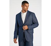 Anzugsakko LINDBERGH "Sakko Modern Fit", Herren, Gr. 52, blau (blau mel), Obermaterial: 62% Polyester, 32% Viskose, 6% Elasthan. Futter: 95% Polyester, 5% Elasthan, Sakkos (13725421-52) blau mel