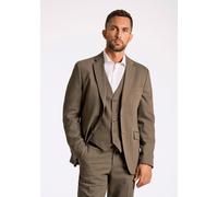 Anzugsakko LINDBERGH "Sakko Modern Fit", Herren, Gr. 54, beige (dk sand mel), Obermaterial: 54% Polyester, 44% Wolle, 2% Elasthan; Futter: 95% Polyester, 5% Elasthan, Sakkos (53751803-54) dk sand mel