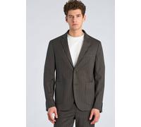 Anzugsakko LINDBERGH "Sakko Relaxed Fit", Herren, Gr. L, braun (dk grau mel), Obermaterial: 70% Polyester, 28% Viskose, 2% Elasthan. Futter: 100% Polyester, Sakkos (50760501-L) dk grau mel