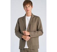 Anzugsakko LINDBERGH "Sakko Relaxed Fit", Herren, Gr. M, braun (dk olive), Obermaterial: 55% Baumwolle, 45% Leinen, Sakkos (73199449-M) dk olive