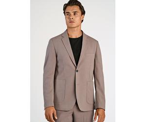 Anzugsakko LINDBERGH "Sakko Relaxed Fit", Herren, Gr. XS, deep sand mel, Obermaterial: 65% Polyester, 31% Viskose, 4% Elasthan; Futter: 100% Polyester, Sakkos (57440741-XS) deep sand mel