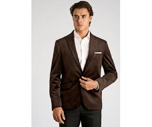 Anzugsakko LINDBERGH "Sakko Slim Fit", Herren, Gr. 48, braun, Obermaterial: 100% Polyester. Futter: 95% Polyamid, 5% Elasthan, Sakkos (38872742-48) braun