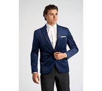 Anzugsakko LINDBERGH "Sakko Slim Fit", Herren, Gr. 50, blau (dk blau), Obermaterial: 100% Polyester; Futter: 95% Polyamid, 5% Elasthan, Sakkos (76193555-50) dk blau