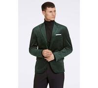 Anzugsakko LINDBERGH "Sakko Slim Fit", Herren, Gr. 54, grün (dk grün), Obermaterial: 100% Polyester; Futter: 95% Polyamid, 5% Elasthan, Sakkos (10571413-54) dk grün