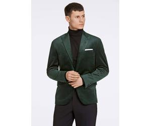 Anzugsakko LINDBERGH "Sakko Slim Fit", Herren, Gr. 54, grün (dk grün), Obermaterial: 100% Polyester; Futter: 95% Polyamid, 5% Elasthan, Sakkos (10571413-54) dk grün