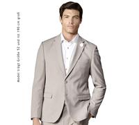 Anzugsakko VENTI "VENTI Anzugsakko uni", Herren, Gr. 46, beige, 69% Polyester, 29% Viskose, 2% Elasthan, Sakkos (92922159-46) beige