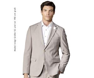 Anzugsakko VENTI "VENTI Anzugsakko uni", Herren, Gr. 54, beige, 69% Polyester, 29% Viskose, 2% Elasthan, Sakkos (92922159-54) beige