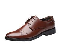 Anzugschuhe Herren Klassischer Business Lederschuhe Hochzeitsschuhe Schnürhalbschuhe Oxford Anzugschuhe Männer Businessschuhe Oxford Derby Schuhe Schwarz Braun 37-48