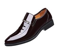 Anzugschuhe Herren Schwarz Business Schuhe Brogues Lederschuhe Leder Schnürhalbschuhe Klassischer Derby Oxford Schnürschuh Lederschuhe Hochzeitsschuhe Formal Shoes Blau Gold Schwarz Braun 37-48