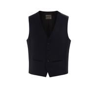 Anzugweste BENVENUTO. "ENZO", Herren, Gr. 46, blau (dunkelblau), Obermaterial: 100% Wolle WO. Futter: 100% Viskose CV., modern fit, V-Ausschnitt, Westen Anzugweste, mit Doppelpaspeltaschen (44287646-4