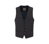 Anzugweste BENVENUTO. "UMBERTO", Herren, Gr. 44, grau (anthrazit check), Obermaterial: 52% Polyester PES. 43% Wolle WO. 5% Elasthan EL. Futter: 51% Acetat CA. 49% Viskose CV., slim fit, V-Ausschnitt,