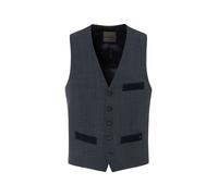 Anzugweste BENVENUTO. "UMILE", Herren, Gr. 46, blau (mittelblau struktur), Obermaterial: 52% Polyester PES. 43% Wolle WO. 5% Elasthan EL. Futter: 51% Acetat CA. 49% Viskose CV. 51% Acetat CA. 49% Visk