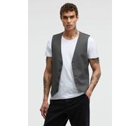 Anzugweste CMPD, Herren, Gr. S, grau (dunkelgraumelange), Interlock, Material: 64% Viskose, 31% Polyester, 5% Elasthan, Futter: 50% Baumwolle, 50% Polyester, unifarben, slim fit normal, Westen Anzugwe