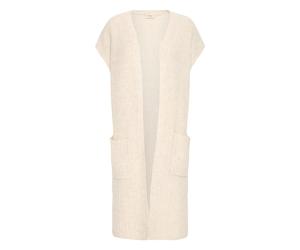 Anzugweste FRANSA "Weste FRBEVERLY", Damen, Gr. XL, gelb (limestone melange), Obermaterial: 47% Polyester PES. 47% Viskose CV. 6% Wolle mw., Westen Anzugweste (70233146-XL) limestone melange