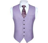 Anzugweste Herren Hochzeit Business Taschen XS4XL XL Lila