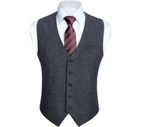 Anzugweste Herren V Ausschnitt Hochzeit Baumwolle XS4XL XL Blaue