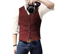 Anzugweste Herren Weste Anzug Anzüge & Sakkos Für Herren Westen Sakko Sakko Trachtenweste Herrenwesten Gilet Anzug Slim Fit Weste Sommer Leicht Elegant Ärmellose XL