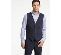 Anzugweste LINDBERGH "Weste Modern Fit", Herren, Gr. 58, blau (navy), Obermaterial: 54% Polyester, 44% Wolle, 2% Elasthan; Futter: 95% Polyester, 5% Elasthan, Westen Anzugweste (18532355-58) navy