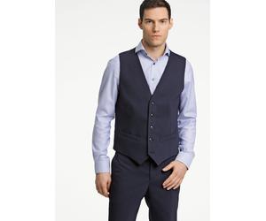 Anzugweste LINDBERGH "Weste Modern Fit", Herren, Gr. 58, blau (navy), Obermaterial: 54% Polyester, 44% Wolle, 2% Elasthan; Futter: 95% Polyester, 5% Elasthan, Westen Anzugweste (18532355-58) navy