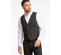 Anzugweste LINDBERGH "Weste Modern Fit", Herren, Gr. 58, schwarz, Obermaterial: 54% Polyester, 44% Wolle, 2% Elasthan; Futter: 95% Polyester, 5% Elasthan, Westen Anzugweste (97477441-58) schwarz