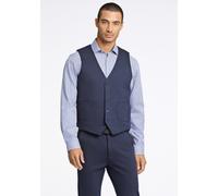 Anzugweste LINDBERGH "Weste Slim Fit", Herren, Gr. L, blau (navy mix), Obermaterial: 75% Polyester, 22% Viskose, 3% Elasthan; Futter: 100% Polyester, Westen Anzugweste (63404038-L) navy mix