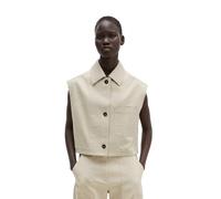 Anzugweste MARC O'POLO "aus Baumwoll-Twill-Stretch", Damen, Gr. 32, linen beige, Obermaterial: 97% Baumwolle, 3% Elasthan, unifarben, regular fit, Westen Anzugweste (22231913-32) linen beige