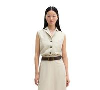 Marc O'Polo Kurze Weste aus Leinenmix 38 Grey silk
