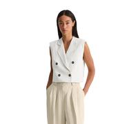 Marc O'Polo Damen Weste aus Leinenmix, beige, Gr. 44
