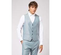 Anzugweste ROY ROBSON "Slim Fit", Herren, Gr. 54, grün, 54% Schurwolle, 43% Viskose, 3% Elasthan, unifarben, elegant, Westen (41390327-54) grün