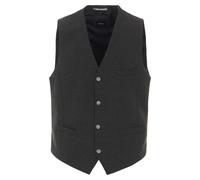 Anzugweste VENTI "VENTI Anzugweste uni", Herren, Gr. 46, grau (dunkelgrau), 83% Polyester, 15% Baumwolle, 2% Elasthan, Westen Anzugweste (52174000-46) dunkelgrau