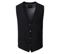 Anzugweste VENTI "VENTI Anzugweste uni", Herren, Gr. 52, schwarz, 69% Polyester, 29% Viskose, 2% Elasthan, Westen Anzugweste (69572202-52) schwarz